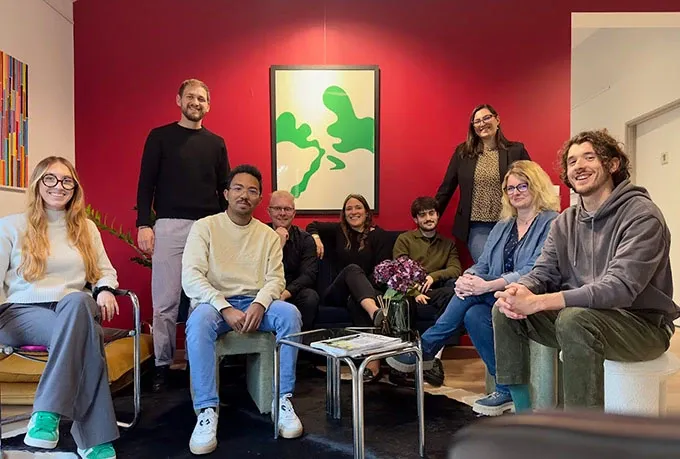 L'équipe Eunomart réunie dans ses bureaux.